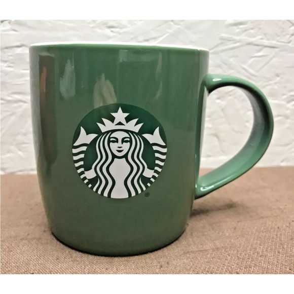 EUC Starbucks 2021 Holiday Mugs Set of 2, 11oz Red & Green - Picture 4 of 10